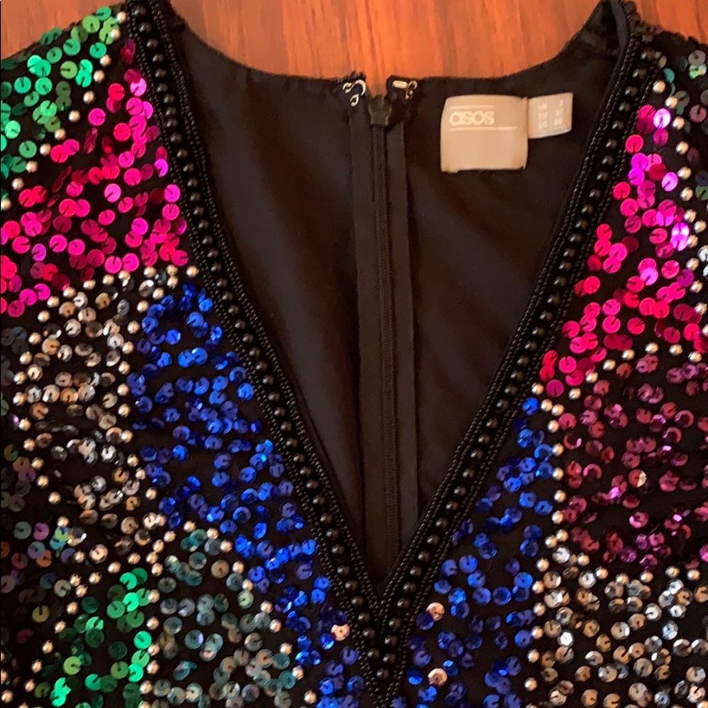 ASOS Sequined Mini Bodycon Dress - Picture 4 of 7